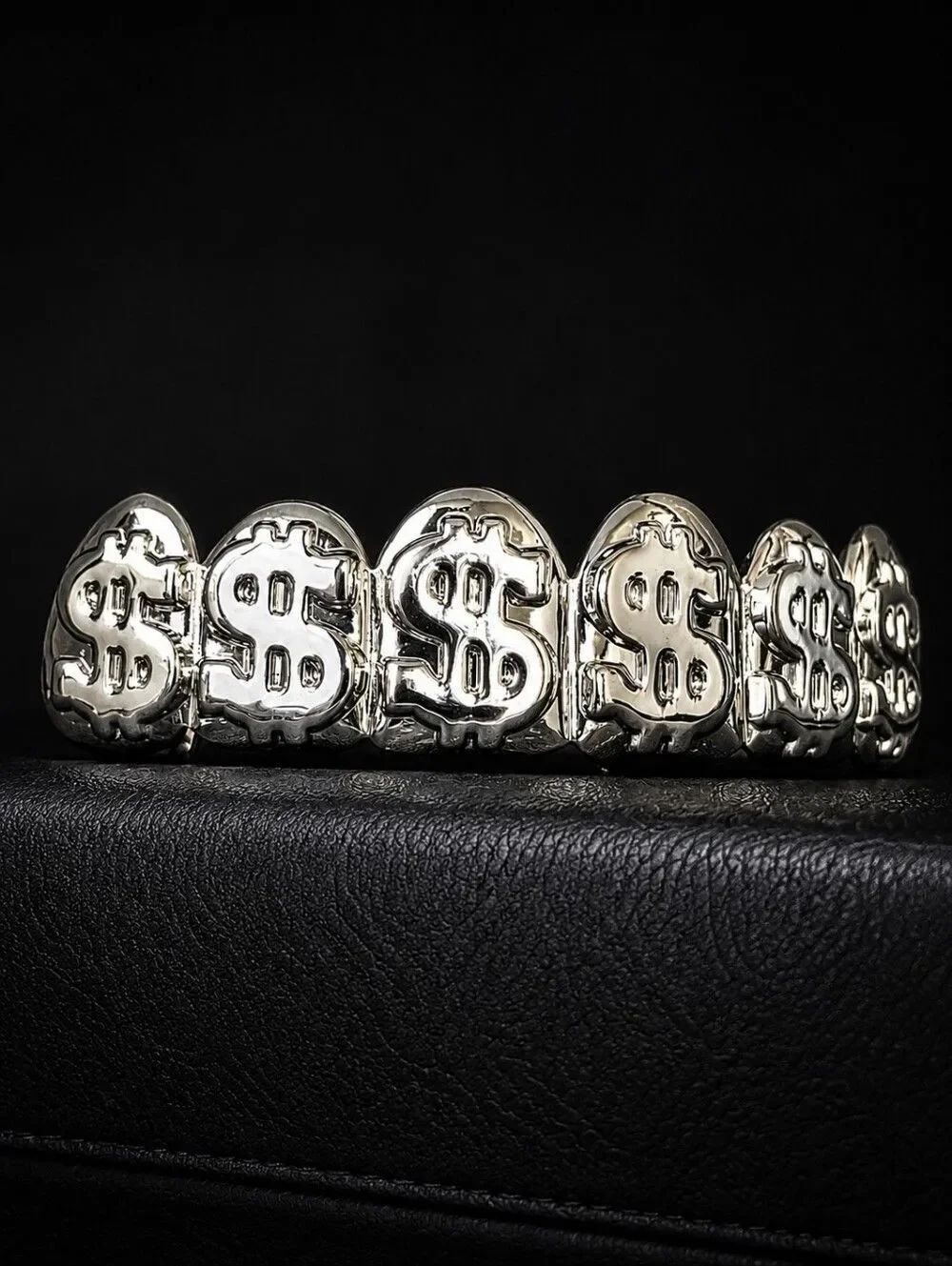 Silver Money Grillz